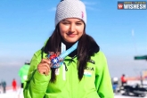 Aanchal Thakur medals, Aanchal Thakur awards, manali girl gets first international medal in skiing, Aanchal thakur