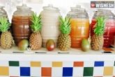 Fruit Drinks, preparation of summer drinks, aguas frescas mexican fruit juice, Fruit juice