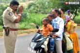 Traffic Rules, Traffic Rules, andhra cop pleads before traffic violator pic goes viral, Andhra cop pleads before traffic violator