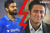Anil Kumble, BCCI, rift between indian skipper kohli and coach kumble shakes india, Gavaskar