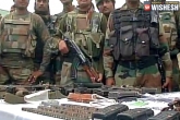 army camp, killed, arms medicine food packets recovered from pak militants, Medicines