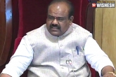 Telangana Legislative Assembly, Speaker Madhusudhana Chary, bjp representatives suspended from telangana legislative assembly, Legislative assembly