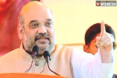 TRS, KCR, only bjp can transform the state into golden telangana amit shah, Golde