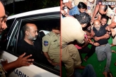 Bandi Sanjay arrest, Bandi Sanjay Kumar, bandi sanjay sent to 14 days judicial custody, Protest