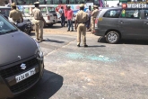 death, APMC President's car, bengaluru 2 unidentified persons fire at apmc president s car 1 killed, 20 persons