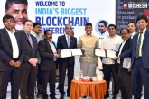 Nara Lokesh, AP CM, ap cm inaugurates blockchain business conference, Kg d6 block