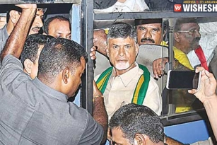 Chandra Babu Naidu Detained in Vijayawada