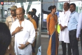 Chennai Airport, 2.0 movie look launch, chennai airport staff get lucky to meet rajinikanth, Lucky
