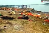 Ganga river, Coronavirus bodies in Ganga pictures, shocking over 150 dead bodies of coronavirus patients dumped in ganga, Dead bodies