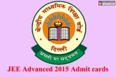 JEE Advanced 2015, Joint entrance exam, download jee advanced 2015 admit cards here, Admit card