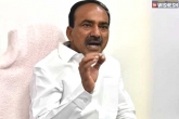 Eatala Rajender next move, Eatala Rajender latest news, eatala rajender to join bjp, Future plans