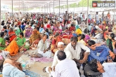 Nampally Exhibition Ground, Hyderabad, thousands queue for fish prasadam camp in hyderabad, Sada