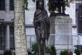 Mahatma Gandhi statue vandalized, Mahatma Gandhi statue in USA, indian americans condemn the gandhi statue vandalism in new york, Vandalism