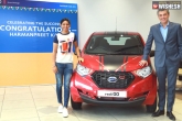 Harmanpreet Kaur, Harmanpreet Kaur, harmanpreet kaur presented with car for icc world cup show, Present
