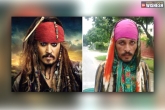 Johnny Depp lookalike, Pirates of Caribbean, jack sparrow lookalike driving rickshaw, Pirates