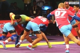 Jaipur Pink Panthers, Sports, telugu titans faced a defeat against jaipur pink panther by 4 points, Abhishek bacchan