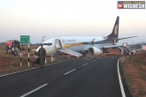 Skid, Jet Airways Flight, jet airways flight skids off the runway in goa 15 passengers injured, Skid