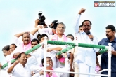 Telangana latest, Telangana, kcr challenges t congress receives a warm welcome, Warm up
