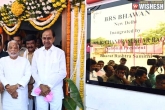 BRS Office, BRS Office in New Delhi latest updates, kcr inaugurates brs office in national capital, Kcr
