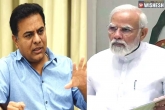 KTR news, KTR about Modi, ktr asks modi to learn from trs government schemes, Ap government pf