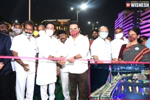 KTR Inaugurates Durgam Cheruvu Cable Bridge