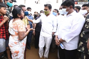 KTR Inspects Rain-affected Regions for the Fourth Day