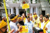 Arvind Kejriwal, AP Special status, kejriwal backs protesting tdp mps in new delhi, Tdp mps