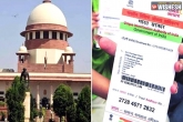 Supreme Court of India, Government Schemes, supreme court refuses interim stay to link aadhaar number to bank, Aadhaar card