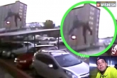 accident, viral videos, watch man falls from 17th floor balcony comes out safe, Balcony