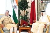 PM Modi, release, modi thanks emir of qatar for releasing prisoners, Qatar