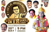 NTR Centenary Celebrations on Sunday, NTR Centenary Celebrations in Hyderabad, ntr centenary celebrations to be held in a grand manner, Celebrations