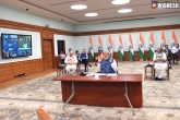 Narendra Modi latest, Narendra Modi video conference, lockdown to be lifted in stages says narendra modi, Narendra modi lockdown