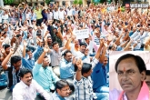 Chandrababu Naidu, 43%, now it s turn for employees to protest on kcr, Telangana employees