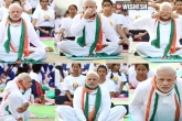 Event, yoga asanas, pm modi participates in yoga event at chandigarh, International yoga day