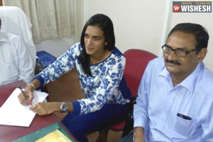 PV Sindhu Takes Charge As Deputy Collector In AP Govt