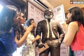 Kollywood news, Rajinikanth chocolate statue, rajinkanth s chocolate statue, Rajinkanth