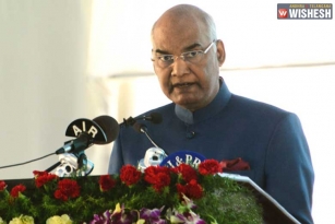 President Ram Nath Kovind Stops Speech Midway In Amaravathi