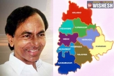 KCR, Telangana, recognition of telangana districts on oct 11, 10 telangana districts