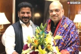 Revanth Reddy to Amit Shah, Revanth Reddy latest, revanth reddy asks amit shah for dues in telangana, Press meet