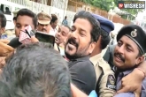 Revanth Reddy news, Revanth Reddy booked, revanth reddy booked for obstructing cops, Ap bhavan