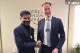 Revanth Reddy investments, Revanth Reddy at Davos, revanth reddy signs agreement with wef in davos, Ap investments
