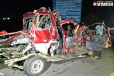 ORR, Truck, road accident on orr 8 students killed on spot, Muv