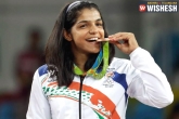 Rio Olympics, felicitation, sakshi malik gets grand welcome in delhi, Rio olympics