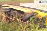 accidents, School bus accident, school bus accident at nellore, Accidents