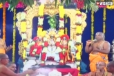 Sri Rama Navami live, Sri Rama Navami news, sri rama navami celebrated in a grand manner in bhadrachalam vontimitta, Racha