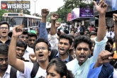 protest, Hyderabad, students demand foot over bridge protest against ghmc, Bridge