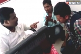 TRS leader, probe against TRS leader, trs leader caught kicking youth in a video, Camera