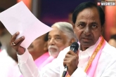 KCR, TRS Manifesto key announcements, trs manifesto to benefit 1 2 cr people more, Trs manifesto