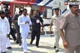 Telangana CM's Chopper, KCR latest, fire scare for telangana cm s chopper, Mi 17 chopper