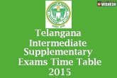 supplementary exams time table, careers, telangana inter supplementary exams schedule, Supplementary exams time table